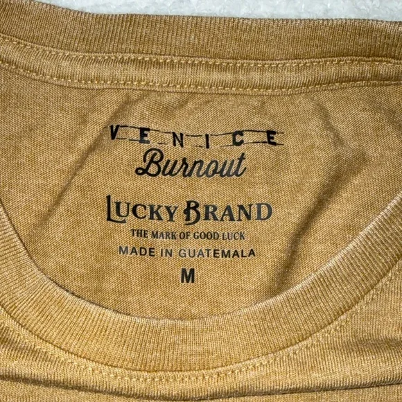 Lucky Brand Men's Tan Fried Chicken Graphic Tee - Picture 2 of 3